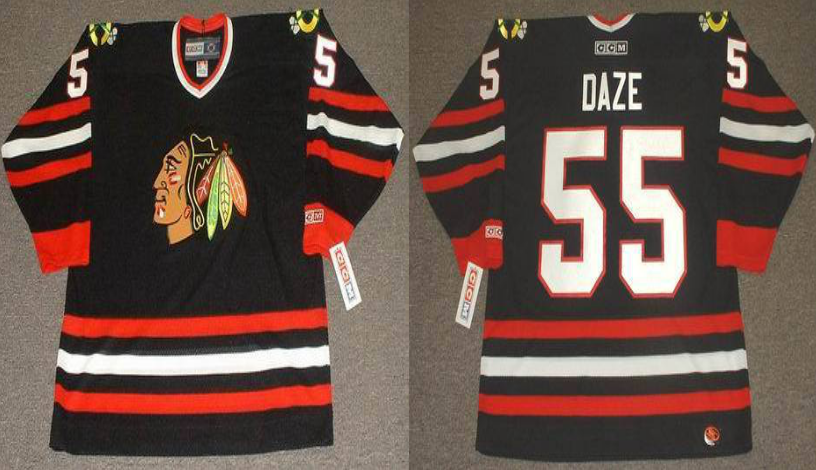 2019 Men Chicago Blackhawks #55 Daze black CCM NHL jerseys